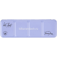 Пенал для акварели на 21 кювету, с палитрой, металл, светло-голубой 2011301446