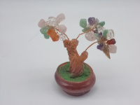 Сувенир "Дерево богатства" 11,5см 6 цветов смола Y3558-16