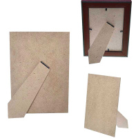 Фотозадник 15х21см с опорой, картон, коричневый 143058