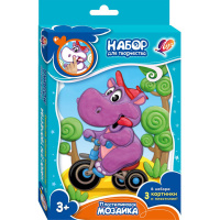 Набор д/творч. "Пластилиновая мозаика. Зайка, Овечка, Бегемотик, Воробушек" 33С 2159-08