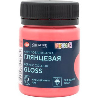 Краска акриловая 50мл арбузная глянцевая Декола 2928390