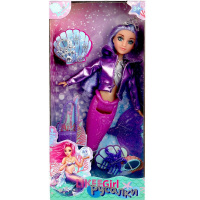 Русалка 32см с сумочкой, расческой и урашениями, розовая, пластик/текстиль LGM-H1-02-BB