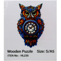 Пазл 14х12,5см дерево S "Сова" HL235/11337-24