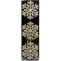 Набор ёлочных украшений 12шт "Снежинки" 10х9см бронза Y9933-24