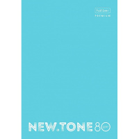 Тетрадь А4 80л клетка "NEWtone Pastel Незабудка" 80гр/м2 на скобе глянцевая ламинация 065617