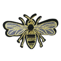 Термоаппликация с вышивкой и стразами 4в. Y8026-18