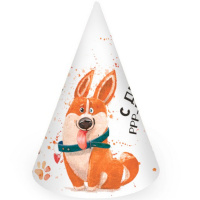 Набор карнав.колпачков "Корги" 6шт PR 6078935