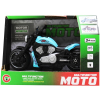 Мотоцикл 13,5х7х7см пластик (свет, звук) голубой LT354103/LT353948