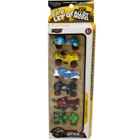 Набор машин пластик 39х13х5м (6 машинок 7см) LT370808