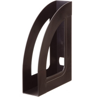 Лоток д/бумаг вертикальный "Респект" ширина 7см, тонированный черный ЛТВ-30858