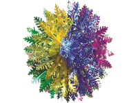 Шар объемный "Елочки" фольга Y523-12