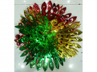 Шар объемный "Листочки" 40см фольга Y1421-14G-025