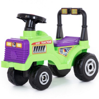 Каталка-автомобиль "Трактор Митя №2" 61х29х44см, зеленый, пластик 9196