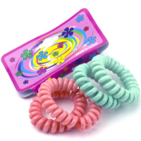 Резинка для волос "Спираль" 4см 7 шт. 7 цветов Y6576-18