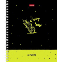 Тетрадь А5 96л клетка "HELLO YOU!" на спирали матовая ламинация 2 дизайна 96Т5лтВ1гр/067313