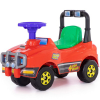 Каталка-автомобиль "Джип №2" 61х29,5х42,5см, красный, пластик 62888
