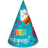 Набор карнав.колпачков "Капкейки" 6шт PR 6072919