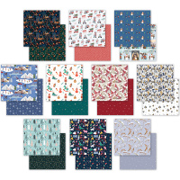 Бумага упаковочная 70см х 1м "Новый год" двухсторонняя глянцевая NDWP-03