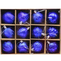 Набор шаров 60мм 12шт синий Y9971-24