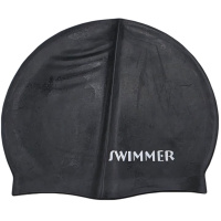 Шапочка для плавания 21,5см черная 2039-292