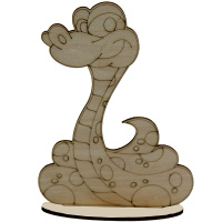 Заготовка для декорирования "Змея" 16х12см фанера 3мм 140019
