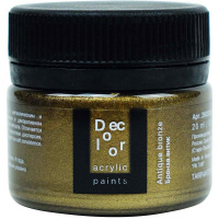 Краска акриловая 20мл "Деколор" бронза антик 2603133