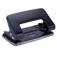 Дырокол 8л 2-отв, d-6мм, металл, черный ET40020