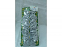 Украшение Бант 10см 6шт/уп, 3 цвета, текстиль Y1606-14/SH113-1393