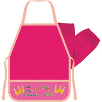 Накидка для труда "Лучше всех" 49х39см с нарукавниками, розовый ННФ-2