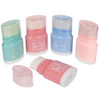 Точилка 1 отв. "Flower Zefir" с контейнером и ластиком, пластик, 4 цвета 35-0058