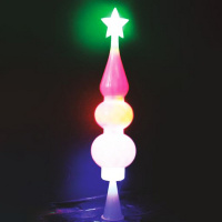 Верхушка на елку 26см, цветные диоды, пластик Y1445-14/3