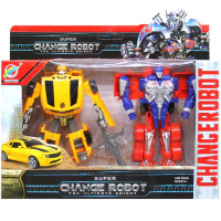 Набор трансформеров 11см 2шт. пластик, с аксессуарами JB0403060