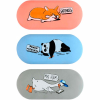 Ластик "Герои с характером" овальный, 60х28х12мм, 3 цвета 70038