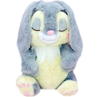 Зайчик с закрытыми глазками 35см серый FM6542