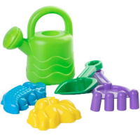 Набор д/песка №31 (совок, грабли, 2 формочки "Животные", лейка) 20х15х15см в сетке 15590/АТ