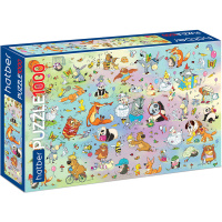 Пазлы 1000 эл. "Premium. Забавные истории" 68х48см 1000ПЗ2_19339/059679