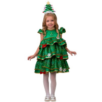 Карн.костюм Ёлочка-Малышка р.30 рост 116см (платье, ободок Ёлочка) 5236-30