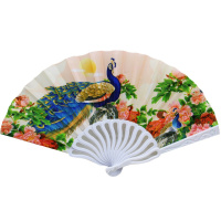 Веер ткань/пластик 21см Y10615-24