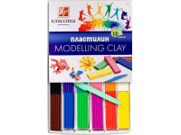 Пластилин 12 цветов 240гр. "Классика" со стеком, картон 7с 331-08