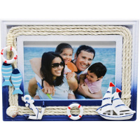 Рамка для фото 10х15см "Морская" 16х21см дерево Y10289-24