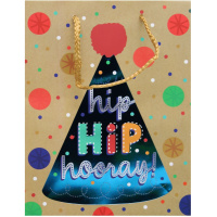 Пакет подарочный "Праздник" 31х42х12см крафт 4 вида 5450-XL