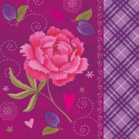 Салфетка 33*33мм 1шт Maki Цветок трехслойная SLOG009201