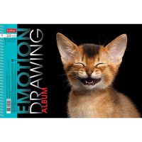 Альбом для рисования А4 24л "Яркие эмоции" на спирали, перфорация на отрыв, 5 дизайнов 074757