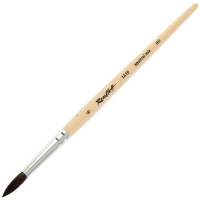 Кисть белка микс круглая №6 короткая ручка ЖА1-06,00Б