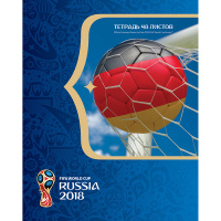 Тетрадь А5 48л клетка "ЧМ ПО ФУТБОЛУ 2018-Выпуск №2 на скобе 5 дизайнов 48Т5В1/050149