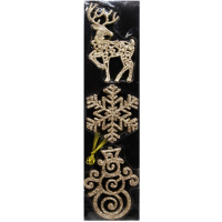 Набор ёлочных украшений 11шт "Снеговик, снежинка, олень" бронза Y9930-24