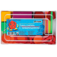 Касса счетных материалов "Учись считать" с пятиугольником КС01
