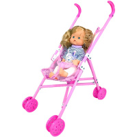 Коляска для куклы 49х35х24см сидячая, с куклой 30см LT277446