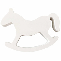 Заготовка д/декор. "Лошадка" 6*5см 4 шт/уп. дерево Y4908-17