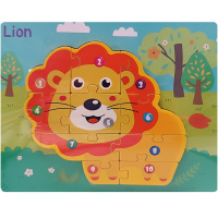 Пазл 22х17,5см дерево, 6 видов XJ4090